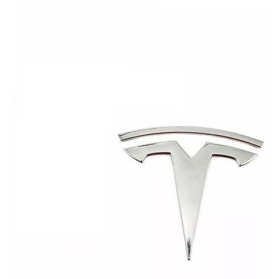 Tesla Model 3 Rear Emblem Boot Sticker Badge Logo Silver Chrome